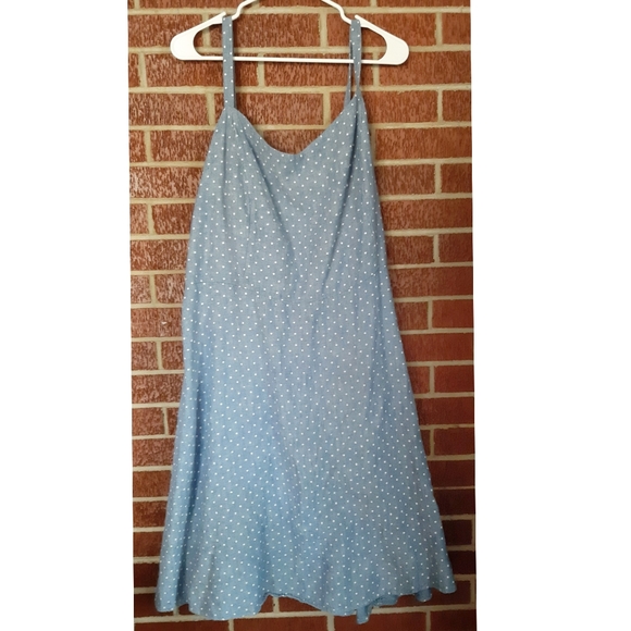 Old Navy Polka Dot Fit & Flare Flirty Dress 4X - Picture 2 of 5